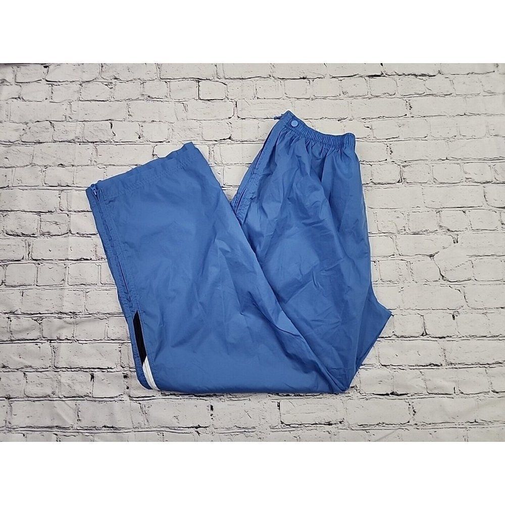 Nike Athletic Wind Breaker Pants Men XL Full Zip RN56323 CA05553 Blue